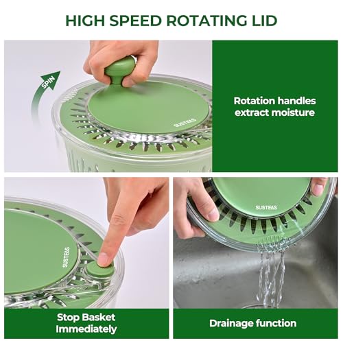 Salad Spinner Large (Clear / 4.25Qt)