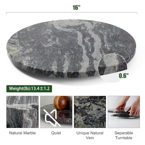 Marble Lazy Susan (Blue Fantasy / 16")