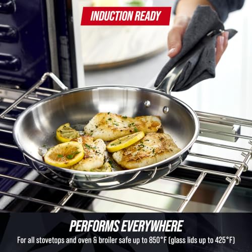 Pro Steel 10 Piece Tri (10 Piece Cookware Set)