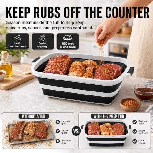 BBQ Prep Tub 30L Black XX (Black / XX-Large)