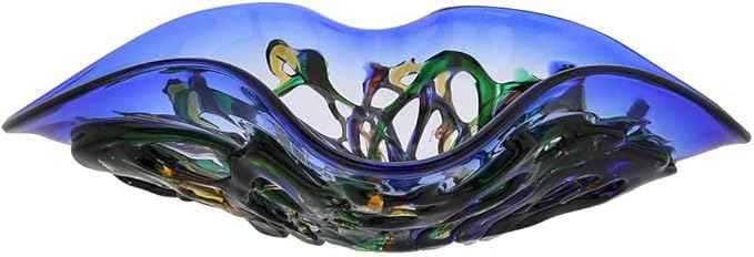 Glass Of Venice Murano Glass Oceanos Centerpiece Bowl