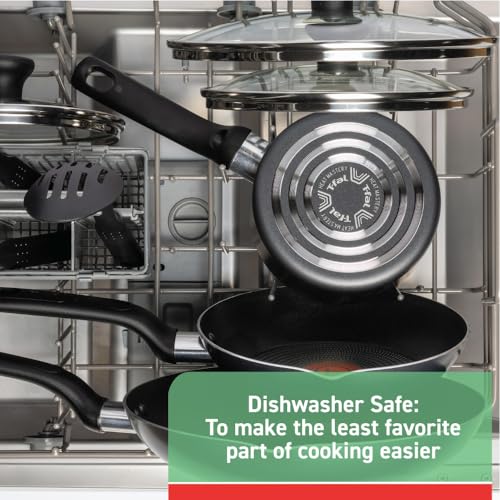 Initiatives Nonstick Cookware Set 18 Piece (Black / 18-Piece)