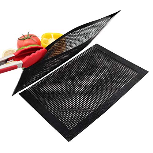 Non Stick Mesh Bag For Grill PTFE Toaster Oven Bags Barbecue Pockets Sheets Pack of 2