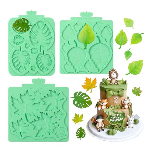 Leaf Molds Silicone (3 Pcs)
