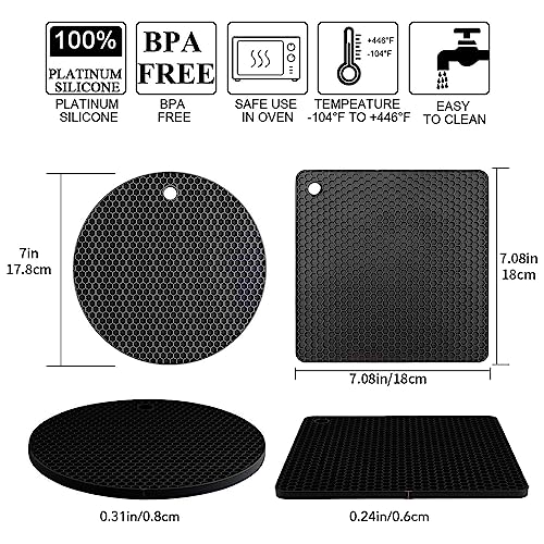 Silicone Trivet Mats (4 Count)