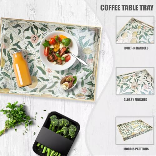 Plastic Serving Tray with Handles for Coffee Table (Multi L)