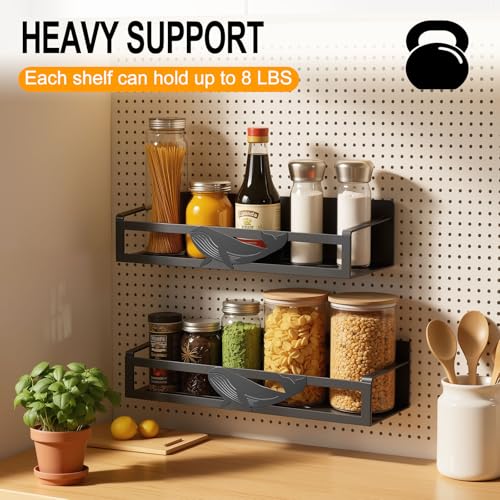 Magnetic Spice Rack for Refrigerator (4 Count)