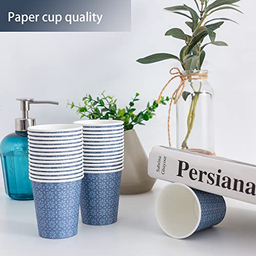 300 Pack 5 oz Paper Cups Disposable Bathroom Mouthwash Cups Navy (Navy / 5 oz-300)