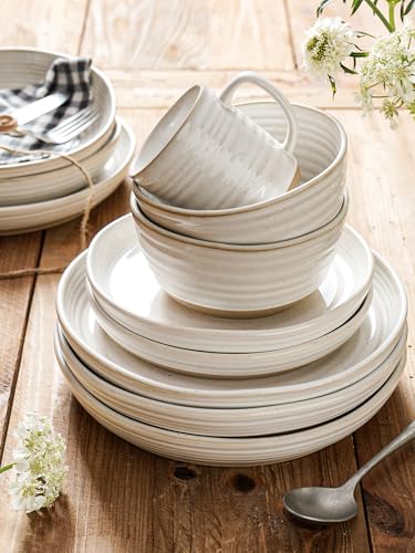 Ceramic Dinnerware Sets for 4 (Dinnerware & Mug 16 pieces)