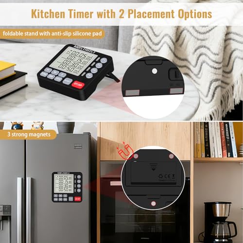 Digital Dual Kitchen Timer (Black)