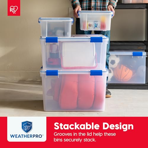 3 Pack 16 Qt Storage Bins with Gasket Lids (16 Qt. - 3 Pack)