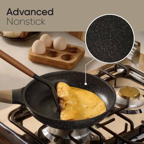 39pcs Nonstick Cookware Sets (Black / 39 Piece)