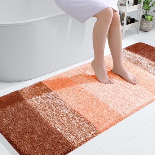 Bathroom Runner Rug 59x24 (59" X 24" / Orange)
