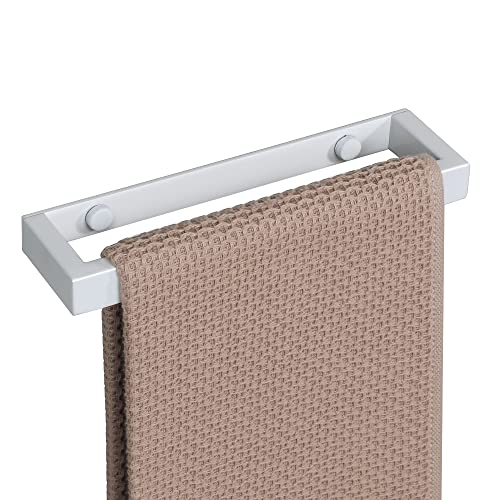 Hand Towel Holder Towel Bar for Bathroom Wall Mounted 8 Inch (White / 8-Inch)