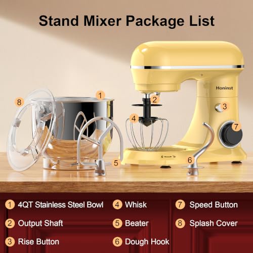 4QT Electric Stand Mixer (Light Gold)