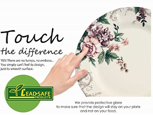 16 Piece Porcelain Dinnerware Set for 4 (16 / Botanical)