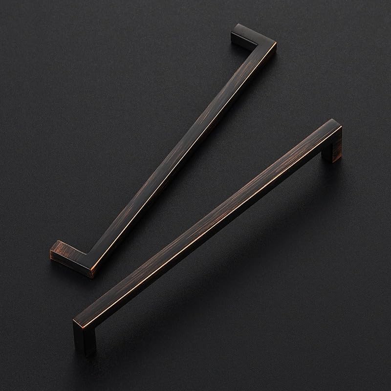 Oil Rubbed Bronze Cabinet Handles Cabinet Pulls 7 (Oil Rubbed Bronze / Flat Black 7-1/2'' Hole Center)