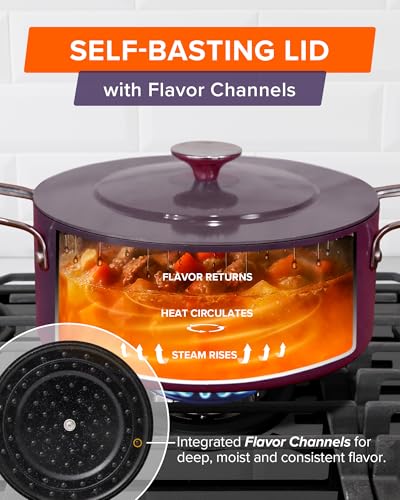 Lux 13 Piece Premium Cookware Collection (Eggplant (G11))