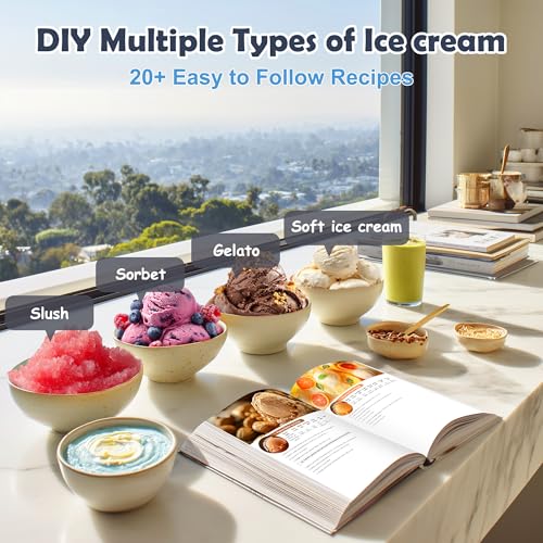 1.1 Quart Ice Cream Maker Machine (Silver)