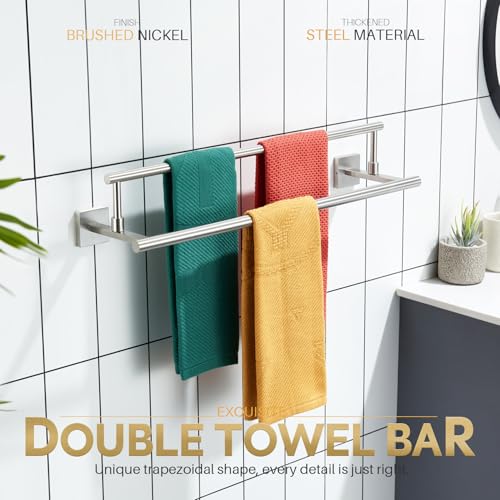 Bath Towel Holders Brushed Nickel Bathroom Rack 24 (Brushed Nickel / 24-Inch)