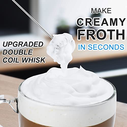 Powerful Milk Frother with Double Whisk