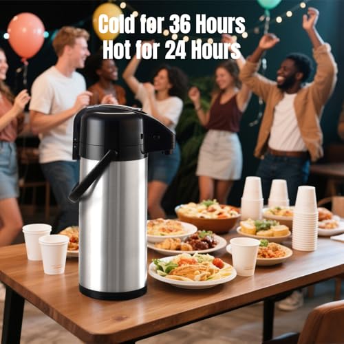 Coffee Carafe With Pump (Stainless Steel)
