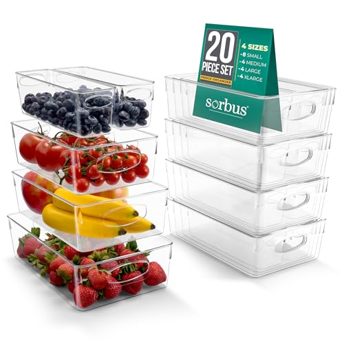 Fridge Organizers and Storage (Small/Medium/Large/XL / 20 Pack)