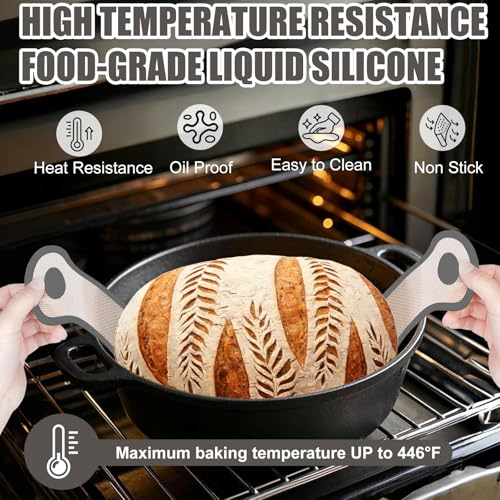 Silicone Bread Sling (2 Pcs Grey Oval)