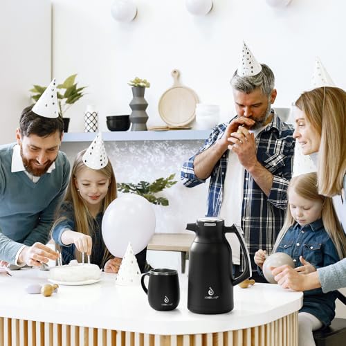 Thermal Coffee Carafe 68oz (Black / 68 Ounces)