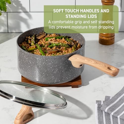 Revive Ceramic Cookware Sets (Stone Gray / 12-Piece)