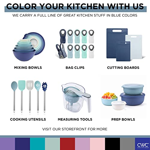 Prep Bowls with Lids (Blue/Grey / 12 Piece Set - Deep Bowls)