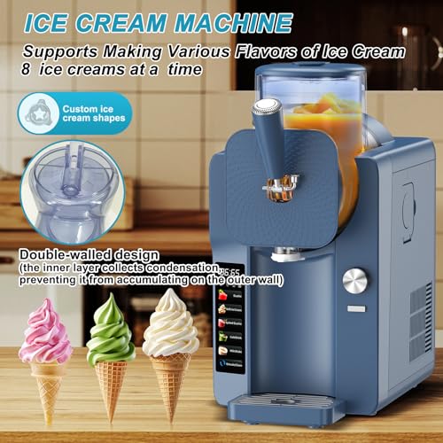 Ice Cream & Slushie Maker 70 oz (Navy Blue / 70 oz)