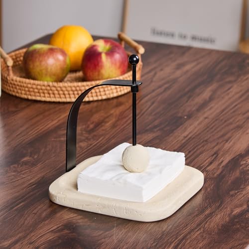 Natural Travertine Napkin Holder