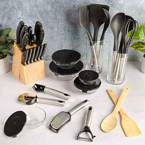 95 Piece Kitchen in a Box Pots and Pans Cookware (95-Piece / White (95pc))