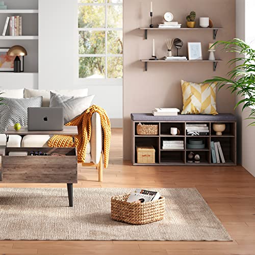 Long Wall Shelves (Greige / 39.4 Inch)