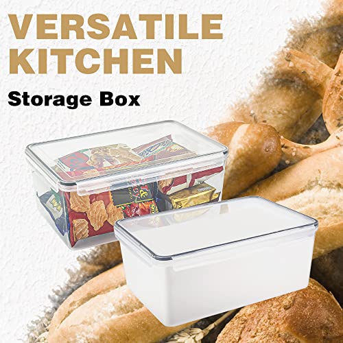 2 Pack Large Bread Box for Kitchen Countertop