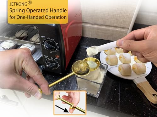 Powdered Sugar Shaker Duster Flour Dispenser Shaker with 18