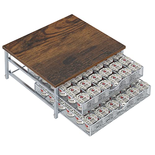 Coffee Pod Holder for Counter (Silver)