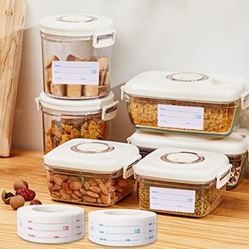 2 Rolls 1000 Pieces Removable Food Labels