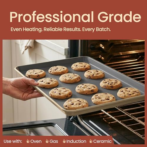 Bakken 8 Piece Ceramic Coated Bakeware Sets (Cream)