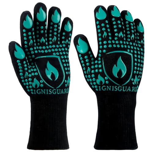 BBQ & Grill Gloves (Green / Large)