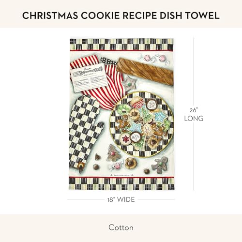 Cotton Dish Towel (Christmas Cookie Recipe / 1-Pack)