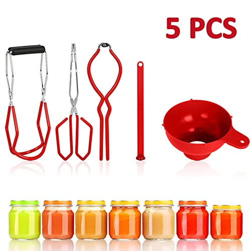 5PCS Canning Supplies Canning Kit (Red)