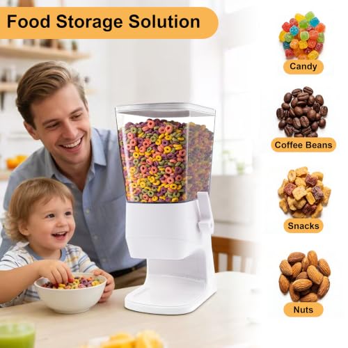 Cereal Dispenser Countertop 2Pcs (White / Small)