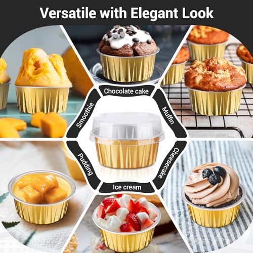 Mini Cheesecake Containers (Gold / 30pcs)