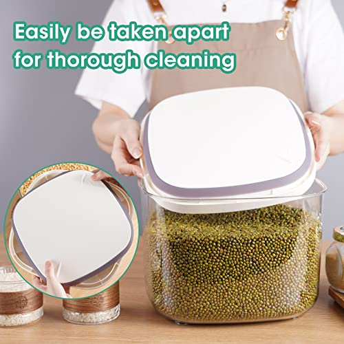 Airtight Rice Container 10 Lbs (5.28Qt-Square)