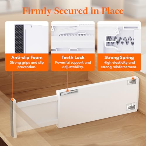5" Tall Upgrade Drawer Dividers (5"H, 13.5-22"L)