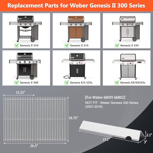 SUS304 Genesis 2 Grill Parts (S2 66095+66795)