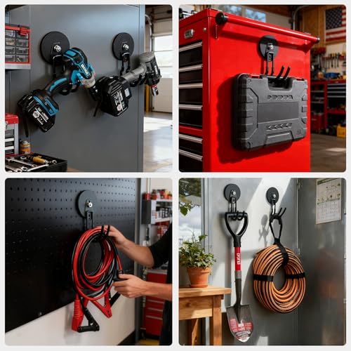 Updatde Magnetic Hooks (Updated 3.46in Magnet J Black Hooks 2PCS)