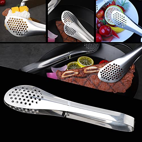 7inch Food Serving Tongs Stainless Steel Buffet Tongs (silver 7" Serving Tongs)